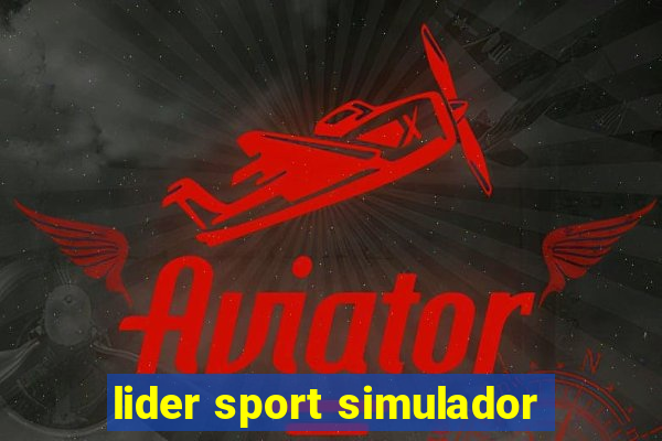 lider sport simulador